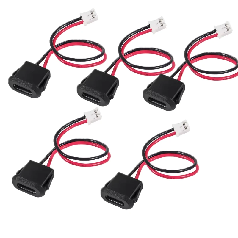 

5/10 шт. TYPE-C2P литой литой прямой кабель для пайки, USB хвостовая вилка, держатель питания, водонепроницаемый шнур для зарядного порта