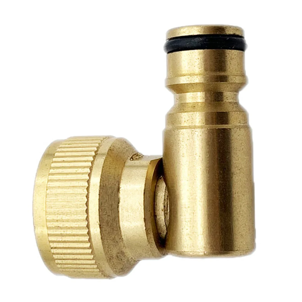 Garden Brass 90 Degree Movable Nipple Connector Garden Hose Faucet Adapter High Pressure Cleaner Gardening Tools