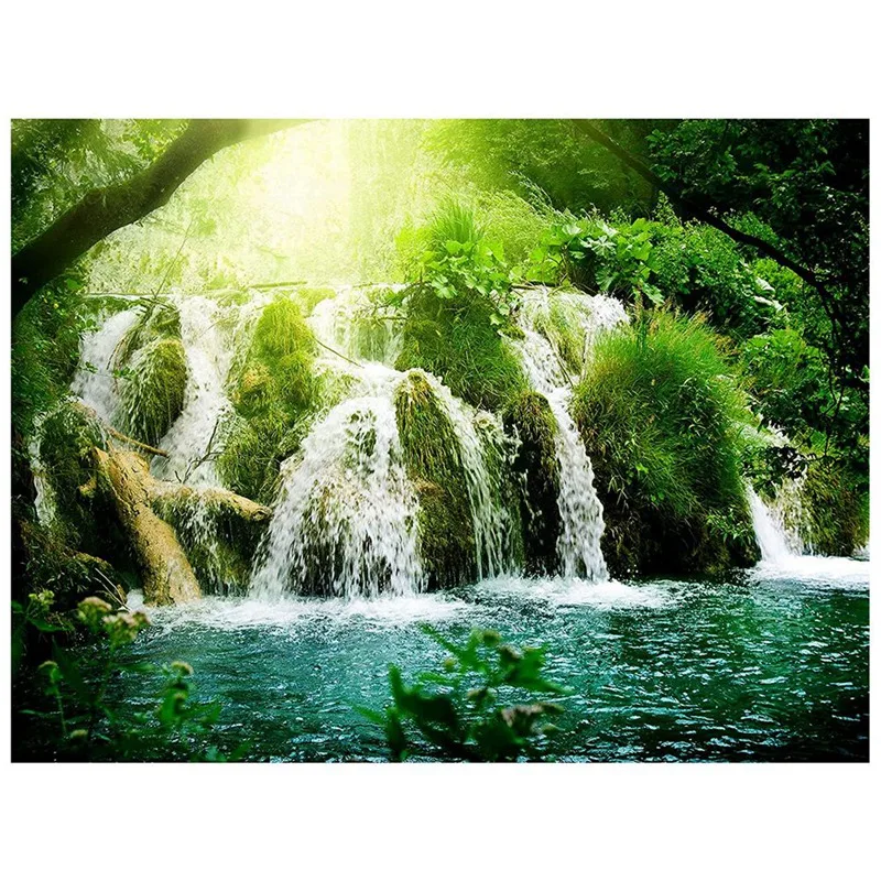 

Diamond Painting Kit Adult Children Diamond Gem Art Similar Bead Home Wall Decoration Gift -Waterfall