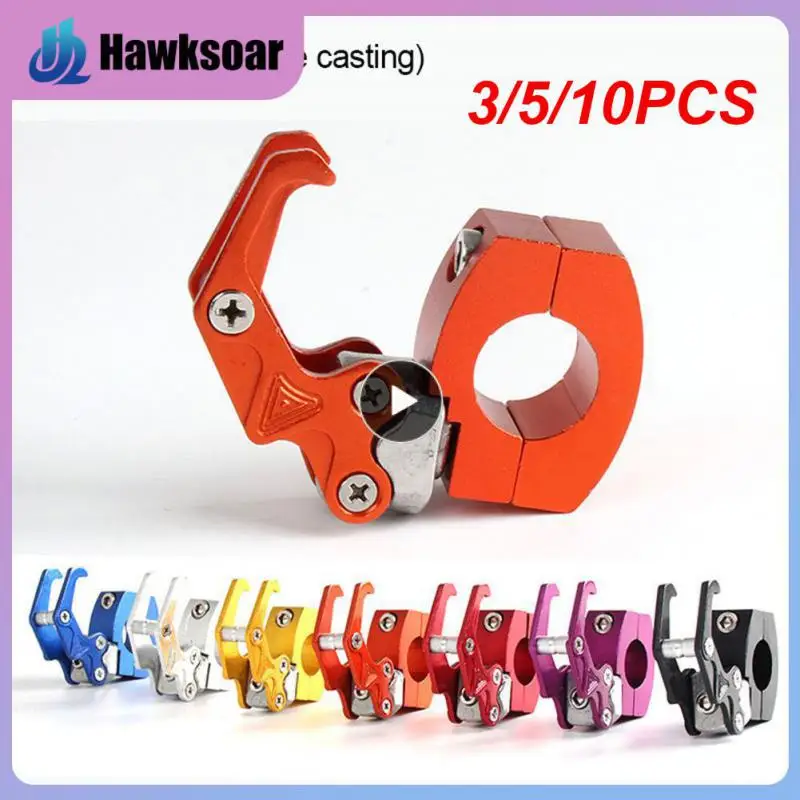 

3/5/10PCS Aluminum Alloy Durable Motorcycle Electric Scooter Handlebar Hook Universal Helmet Hook 7 Color Handlebar Hook