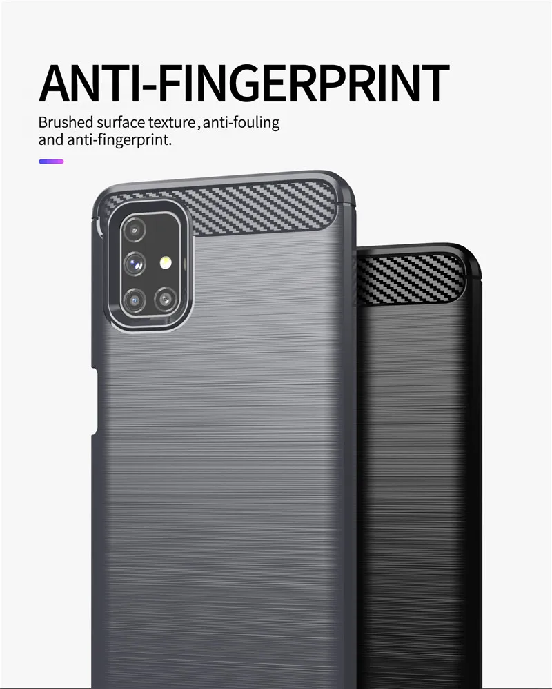 Для Samsung Galaxy M51 чехол для A12 A42 A32 S21 S20 FE противоударный силиконовый защитный бампер