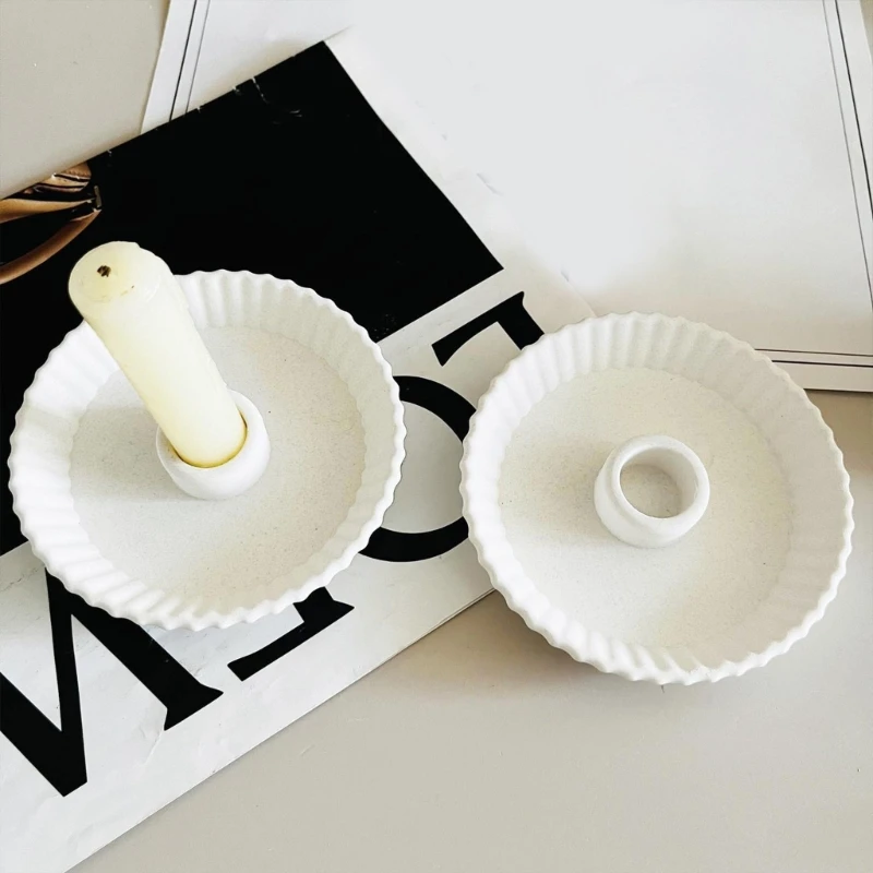 Полосатая тарелка в форме подсвечника форма для принадлежности ювелирных