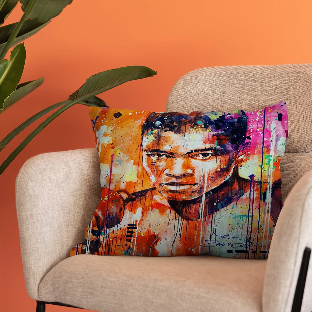 Боксер Майк Тайсон Мухаммед Али мотивационная офисная подушка наволочка