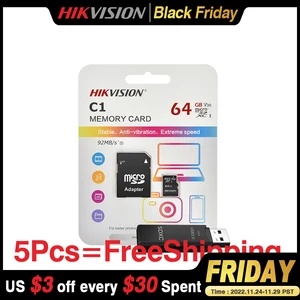 HIKVISION Micro SD Card Class10 8/16/32/64/128/256 GB with Adapter MicroSDHC/XC UHS-I TF card C10 Memory card #C1