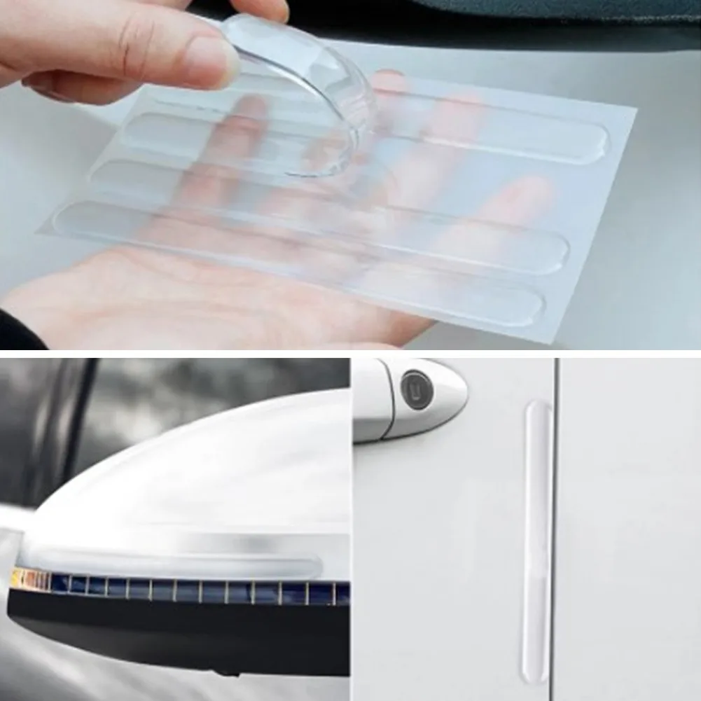 

Car Door Edge Transparent Anti Scratch Protection Strips Rearview Mirror Anti-collision Protector Sticker Bumper Scuff Plate Bar