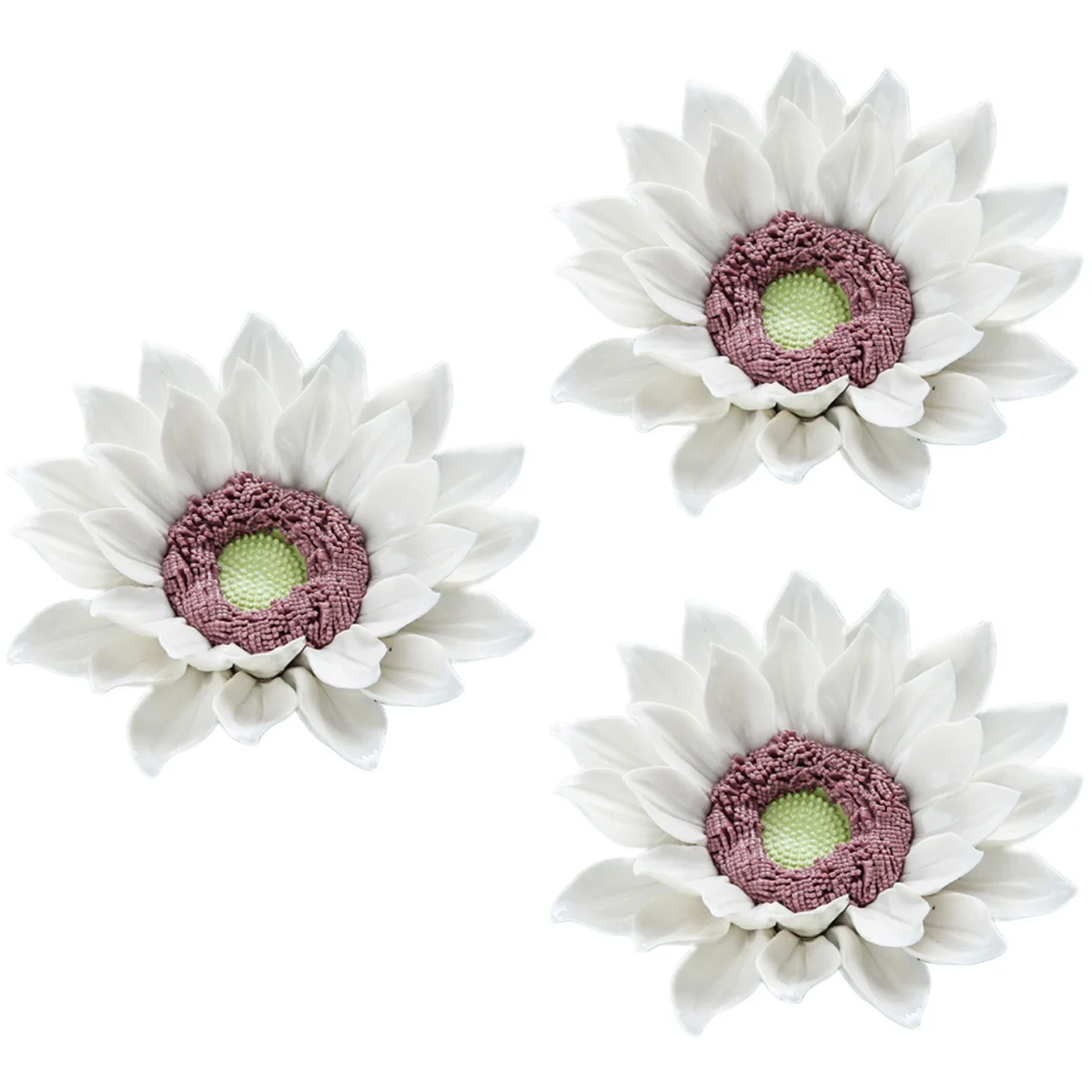 

3 pcs Flower Wall Ornament Sunflower Wall Decor Background Adornment for Home