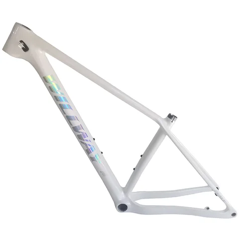 Карбоновая рама для горного велосипеда 29 Boost 2023 WILLWAY светильник Кая карбоновая рама для велосипеда, жемчужно-белая