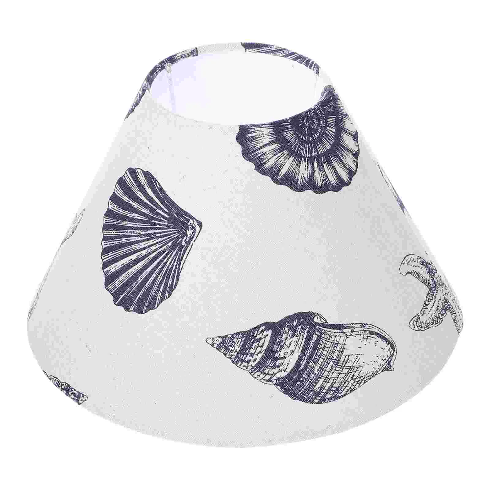 

Conch Fabric Shade Rustic Style Lampshade Linen Cover Table Light Accessories Shades Floor Desk