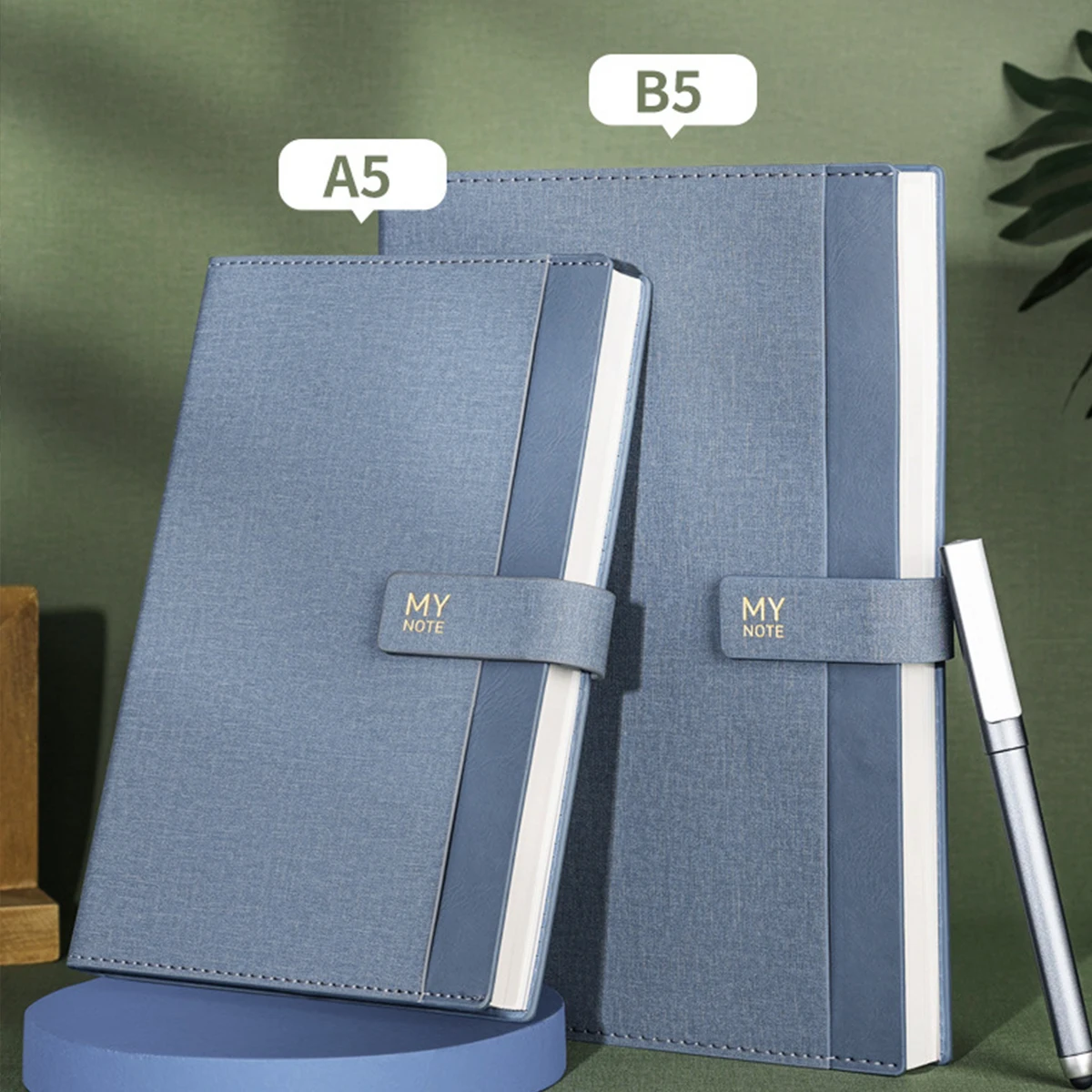 (Логотип может быть выгравирован) Кожаный студенческий блокнот A5/B5 рабочий с