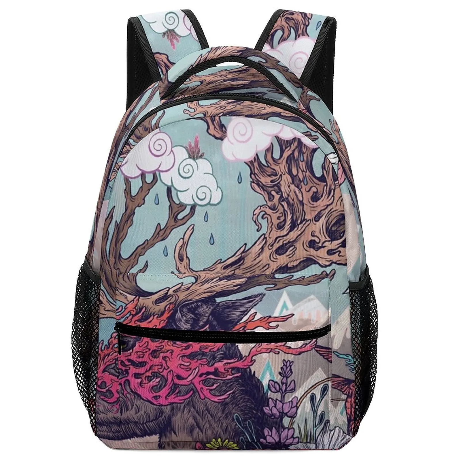 Journeying Spirit (deer) Girls Boys Art Customizable Baby Backpack Women School Bags Backpack For Men