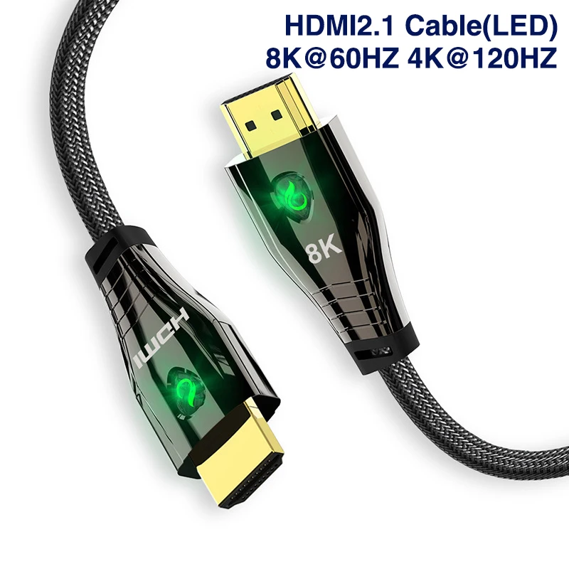 

8K fiber optic cable 2.1 8K60Hz/4K120Hz gold-plated TV LED connection hdmi HD cable