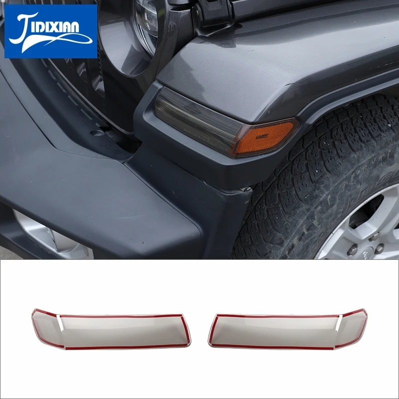 

Автомобильный светильник для бровей, украшение лампы, крышка для Jeep Wrangler JL Gladiator JT 2018, 2019, 2020, 2021, 2022, внешние аксессуары