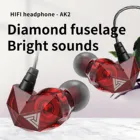 Проводные Hi-Fi наушники AK2 3,5 мм, со стразами и фюзеляжем
