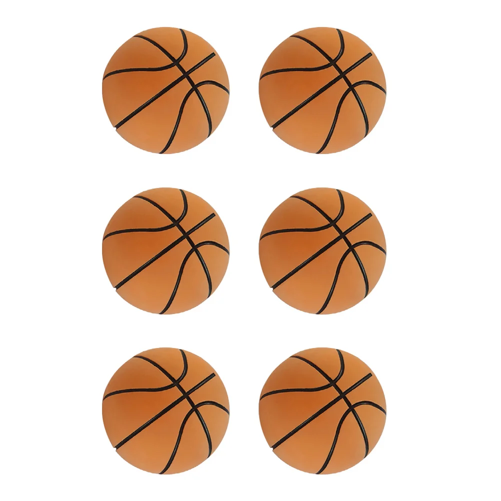 

6pcs Practical Lightweight Comfortable Portable Mini Basketballs Basketball Toys