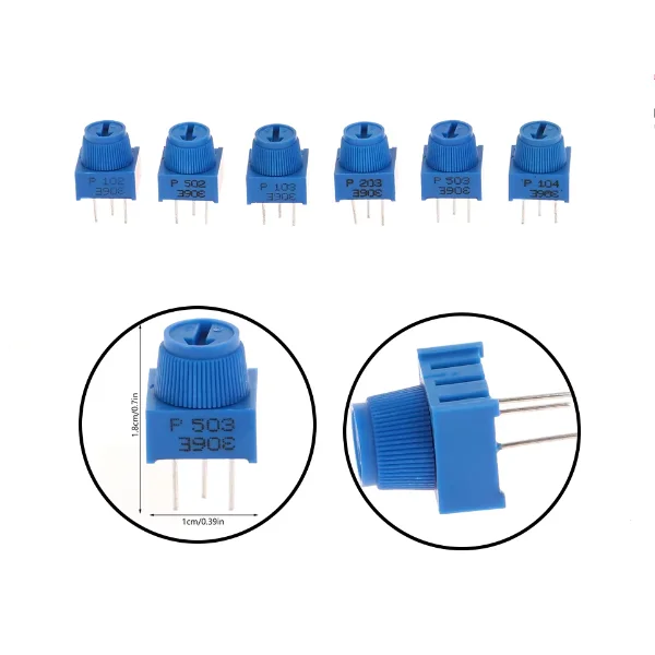 3386P-1-103 DIP-3 1K/102 10K/103 100K/104 50K/503 Регулируемая верхняя искусственная кожа с шляпой