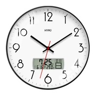 radio controlled clock smart automatic clock temperature calendar silent minimalist silent wall clocks metal home decor horloge