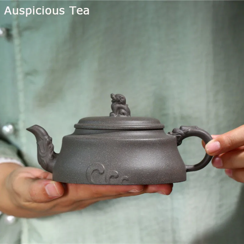 

230ml Yixing Authentic Tea Pot Handmade Teaware Purple Clay Filter Teapot Raw Ore Beauty Kettle Chinese Tea Ceremony Drinkware