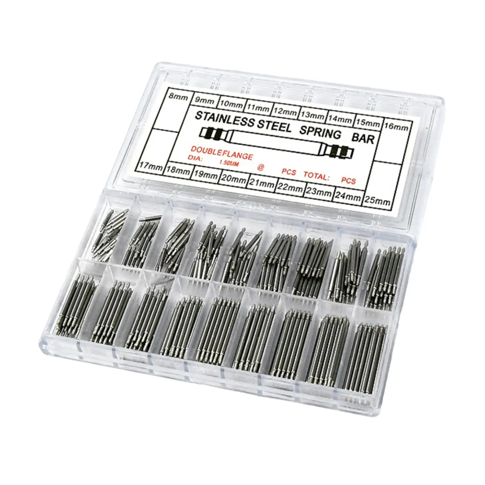 

360Pcs Spring Bars 8-25mm Watchmaker Repair Kit Replacement