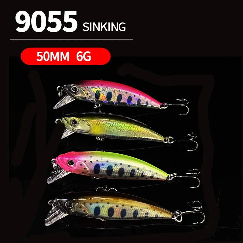 Фото Рыболовная Приманка Minnow luya 50 мм/6 г, пресноводный макоу с изогнутым ртом, погружная биометрическая ложная приманка, искусственная приманка, жесткая приманка №4