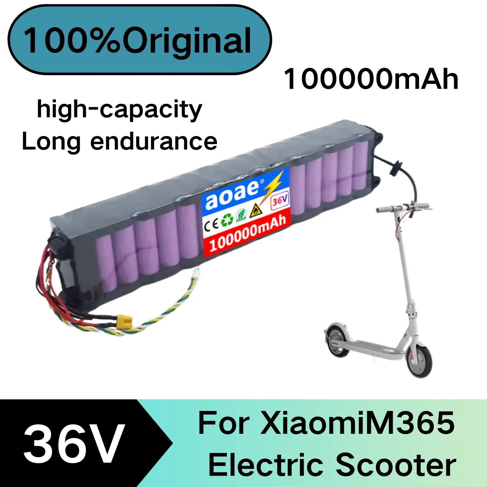 Оригинальный аккумулятор 36 в 100000 мАч для Xiaomi M365 M356 Pro специальный В литий-ионный