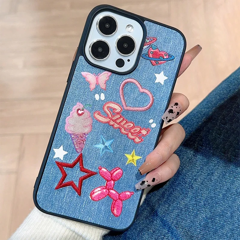 Чехол с вышивкой Butterfly Love Rainbow для 15por max 14por серии 13por небольшие подарки чехлы iphone 12