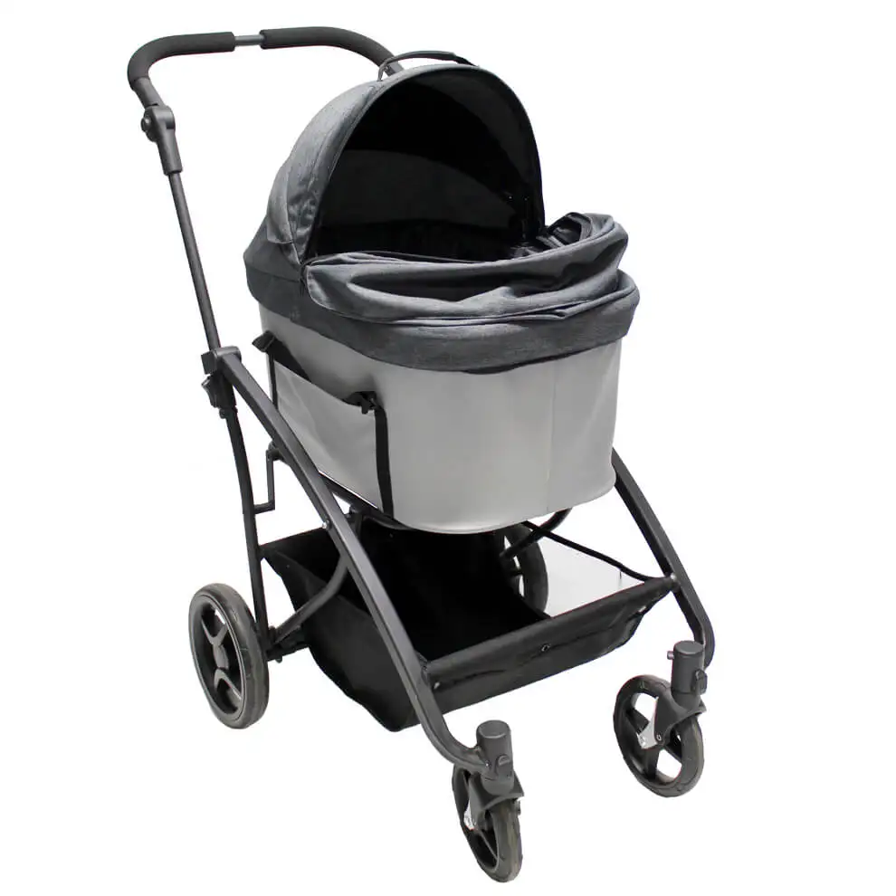 Популярная легкая алюминиевая прогулочная коляска для собак