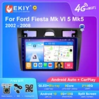 Автомагнитола EKIY T7 для Ford Fiesta Mk VI 5 Mk5 2002 - 2008 Android 10 стерео Мультимедиа Стерео 1280*720P GPS-навигатор плеер