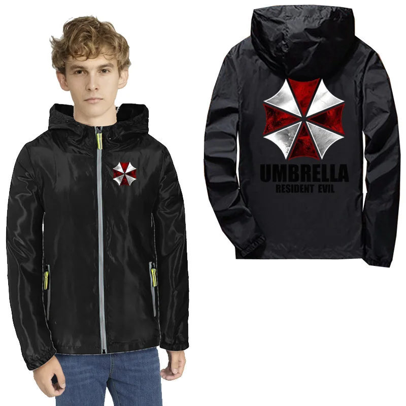 Мужская Корейская одежда Umbrella Corporation bioаз тонкие Светоотражающие кожаные парки