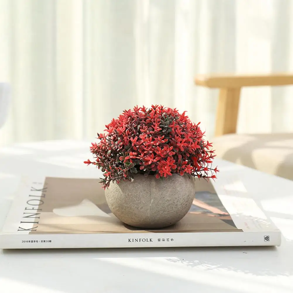 

Eco-friendly Plastic Plant Bonsai Artificial Creative Pastoral Style Simulated Plant Bonsai Home Decor