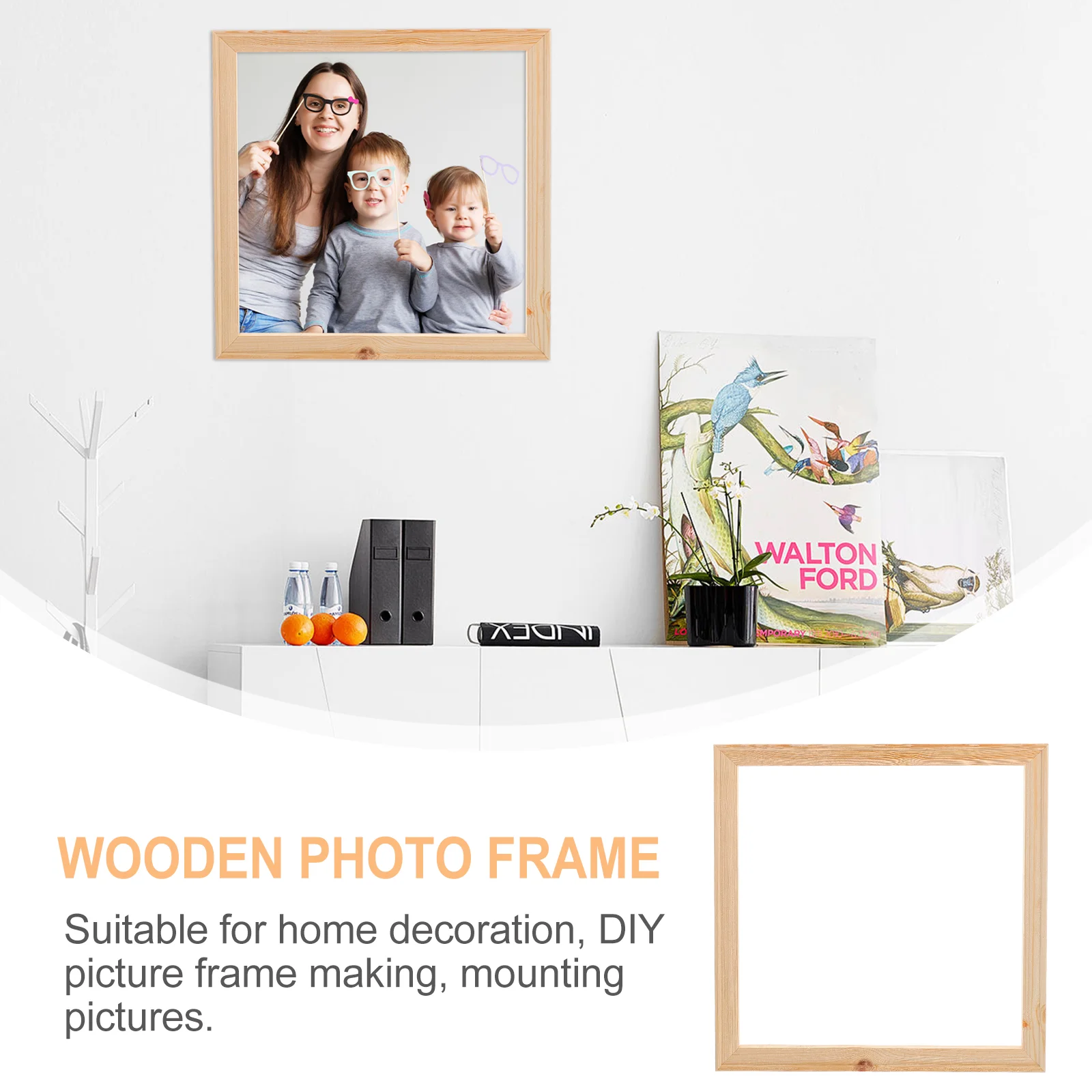 5 шт. пустая рамка из цельного дерева фото украшение деревянные рамки Pinus Sylvestris