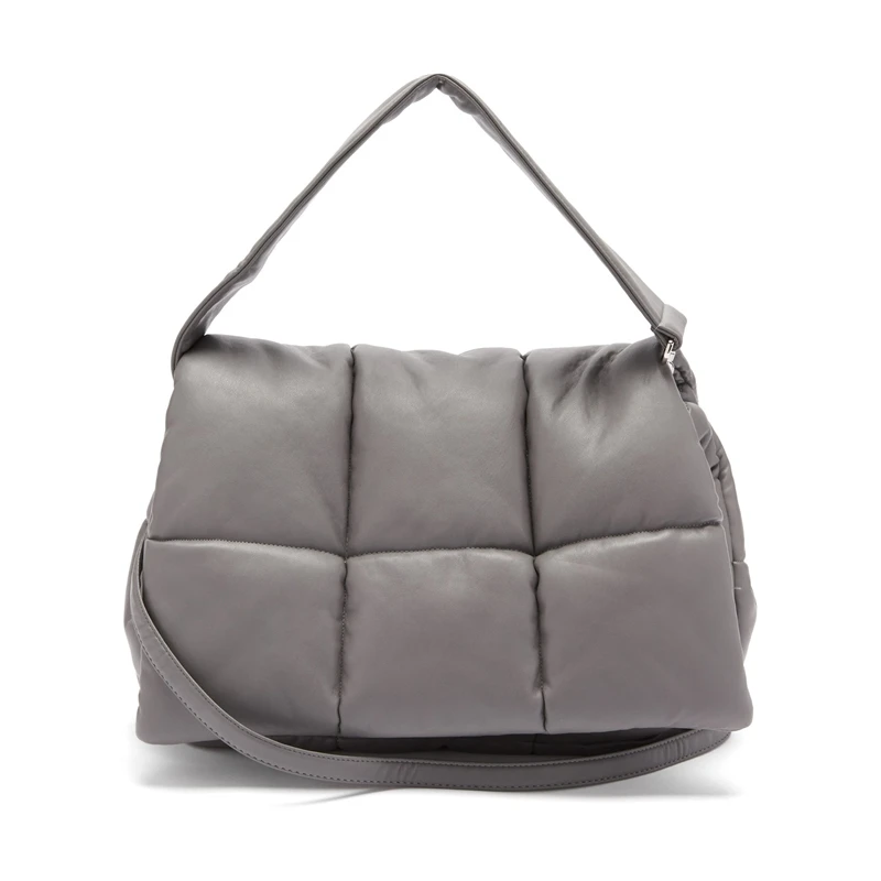 

Women's handbag and mattress leather bag, simple design, large square