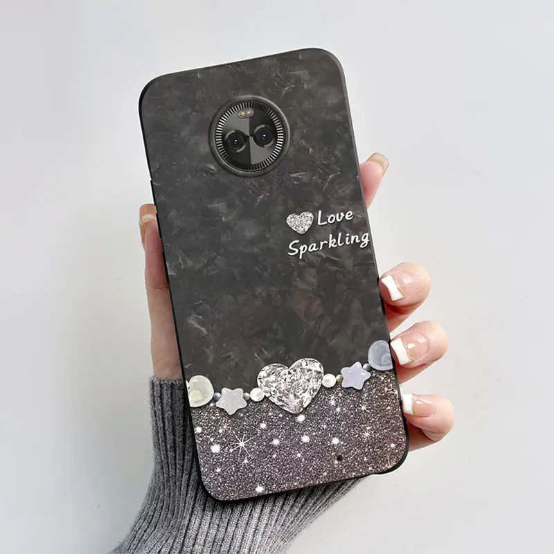 For Moto X4 Case XT1900 Fashion Love Heart Cat Cartoon Shockproof Soft Silicone Phone Cover Motorola MotoX4 X 4