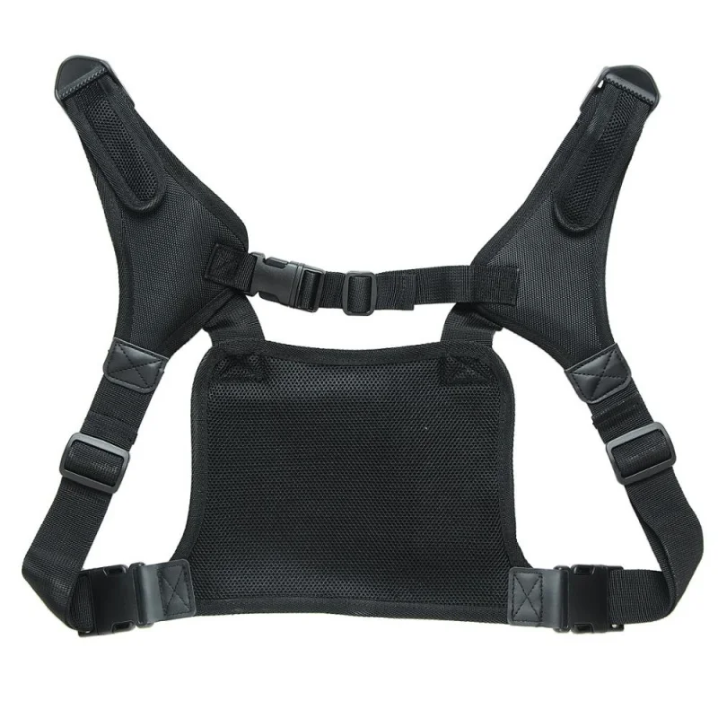 Chest Harness Front Pack Pouch Holster Vest Rig for Two Way Radio Walkie Talkie Baofeng UV-5R UV-82 (Rescue Essentials)