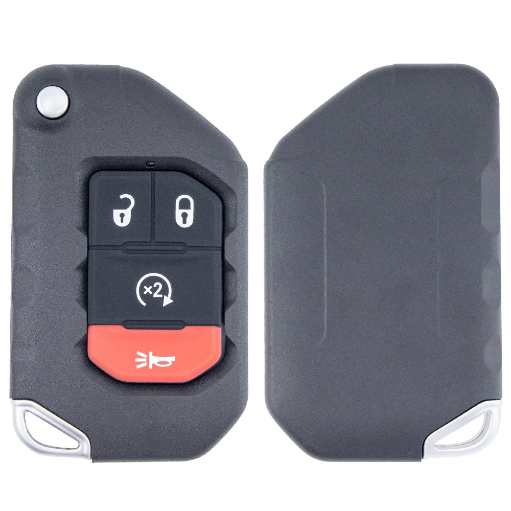 

Лучшая клавиша 3/4 кнопок флип-проектор OHT1130261 433 МГц 4A PCF7939M для Jeep Wrangler Rubicon Sahara JK JL 2018 SIP22
