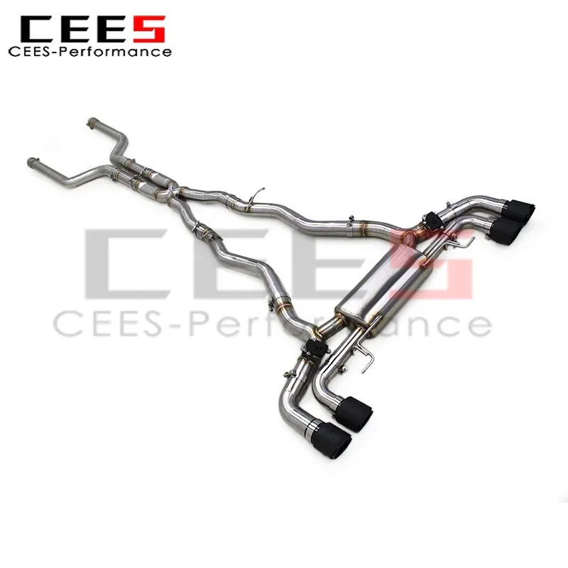 Cees выхлопная труба в сборе для BMW M8 F91/F92/F93 4 4T 2017-2023 система глушителя Valvetronic из