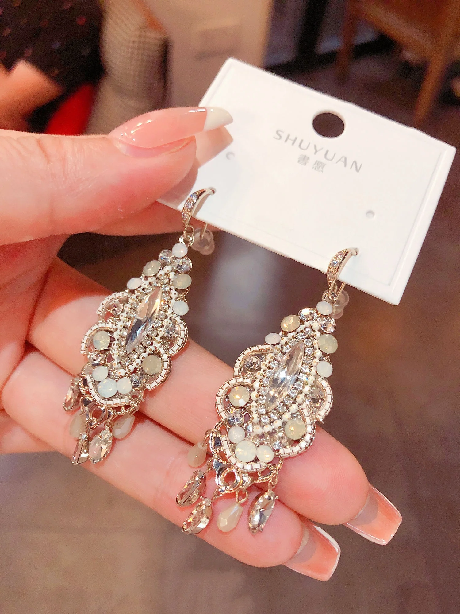 Высококачественные серьги с кристаллами в стиле ретро Palace Sle новинка 2023 модные