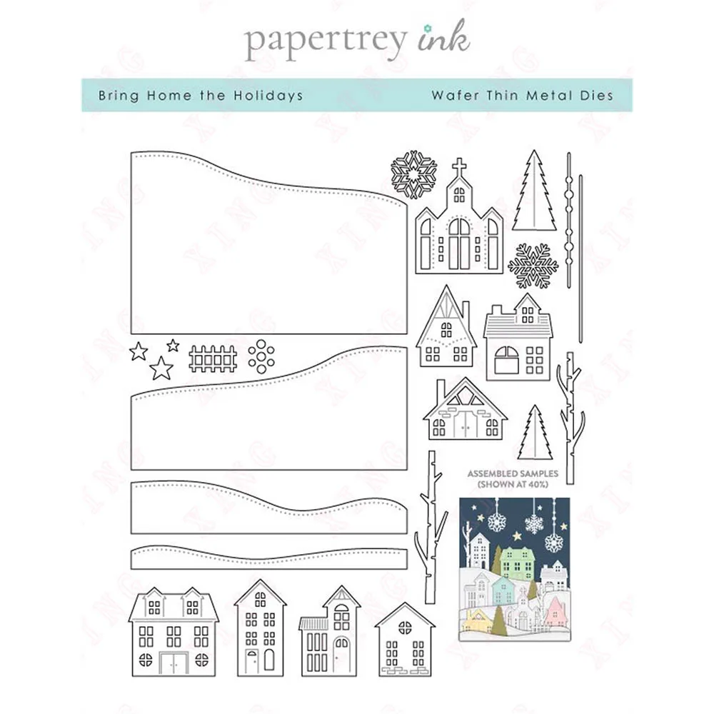 

Diy Scrapbook Craft Decoration Embossing Molds New Metal Cutting Dies 2022 Make Album Christmas Bring Home the Holidays Template