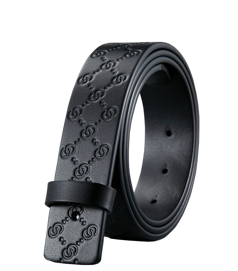 Double-sided leather without scalp, male leather without head and buckle, H belt with pure belt, cow leather without buckle, 3.4