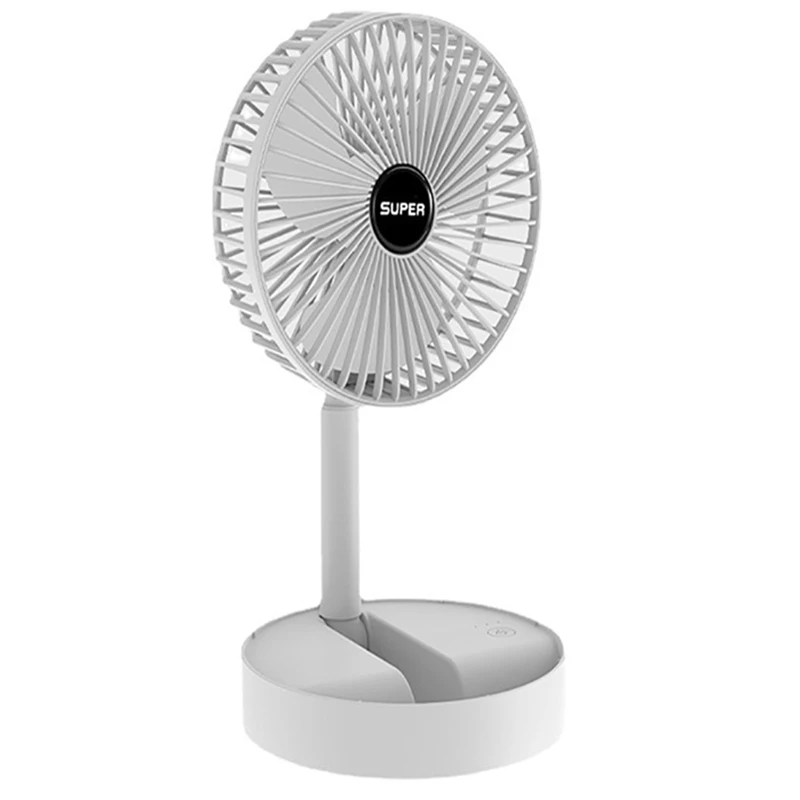 

Portable USB Rechargeable Fan Office Household Foldable Telescopic Fan Low Noise Battery Mini Electric Fan