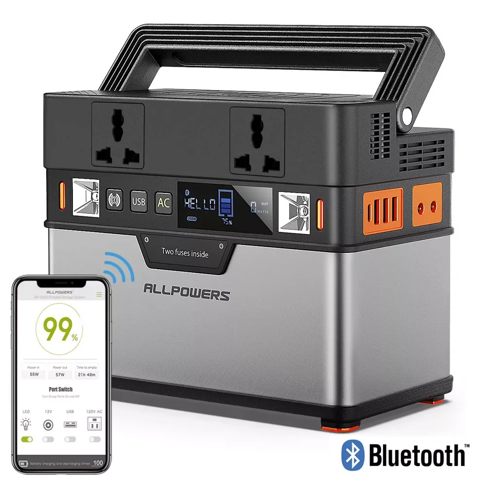 

Портативный солнечный генератор ALLPOWERS, 110 В/220 В, 300 Вт