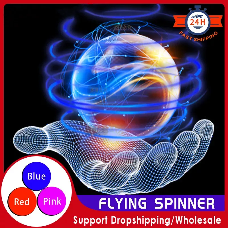 

Flying Ball Flyorb Magic With LED Lights Drone Boomerang Hover Ball Night Light Flying Spinner Fidget Toys Kids Family Gifts