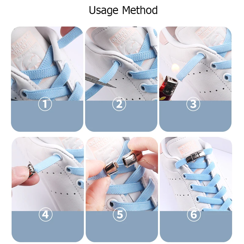 Elastic Cross buckle ShoeLaces New 1 Second Quick No Tie Shoe laces Kids Adult Unisex Sneakers Shoelace Lazy Laces Strings
