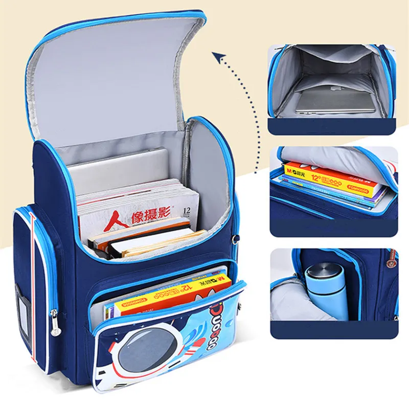 New Waterproof Children School Bags for Boys Girls Kids Hight Quality Cartoon Schoolbag Primary School Backpack Mochilas