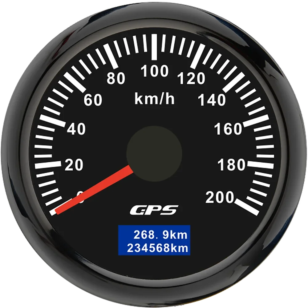 

30/60/80/120/200 км/ч GPS-спидометр 52 мм измеритель скорости для автомобилей и грузовиков с GPS-антенной с 7-цветной подсвет...
