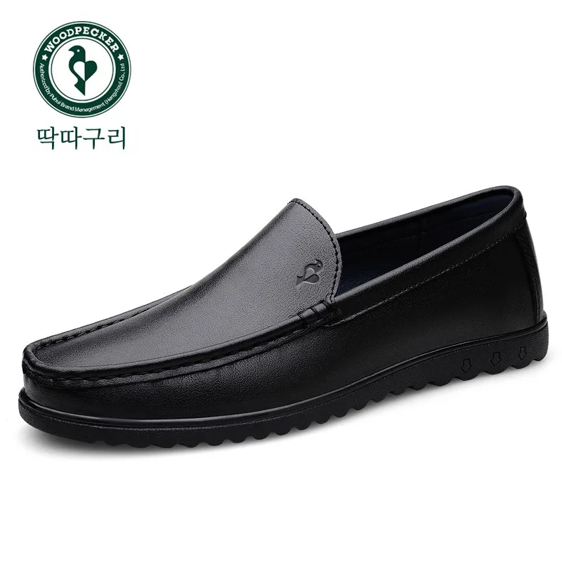 Бренд Woodpecker мужская обувь настоящие товары повседневная осень 2024 новая деловая