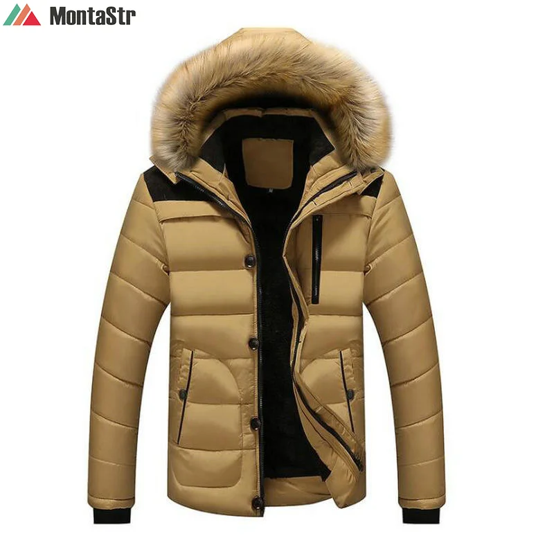 

Новинка 2023, стильные зимние куртки, мужские пальто, мужские парки, Повседневная плотная верхняя одежда, флисовые куртки с капюшоном, теплые ...