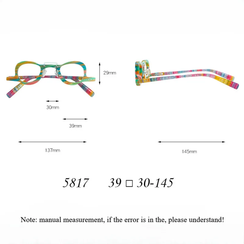 Модные очки в радужной ацетатной оправе персонализированные трендовые ретро по