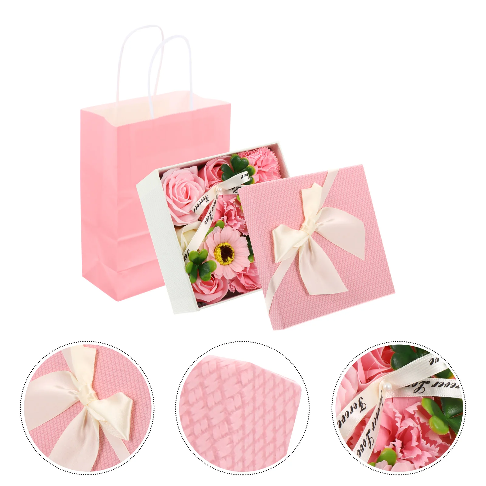 

1 Box Romantic Rose Flower Carnation Gift Box Valentine's Rose Gift