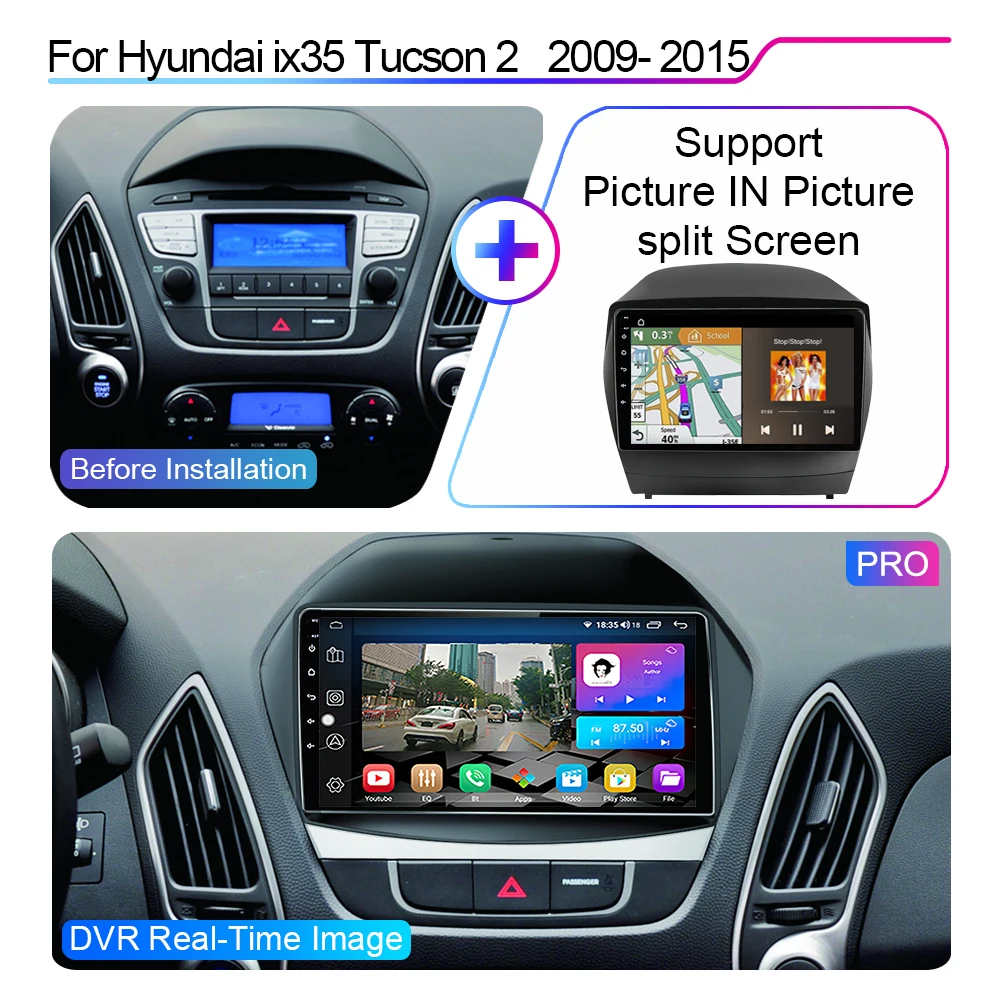 Автомобильный радиоприемник XIMA Pro 4G 2 din Android мультимедийная система для Hyundai Tucson