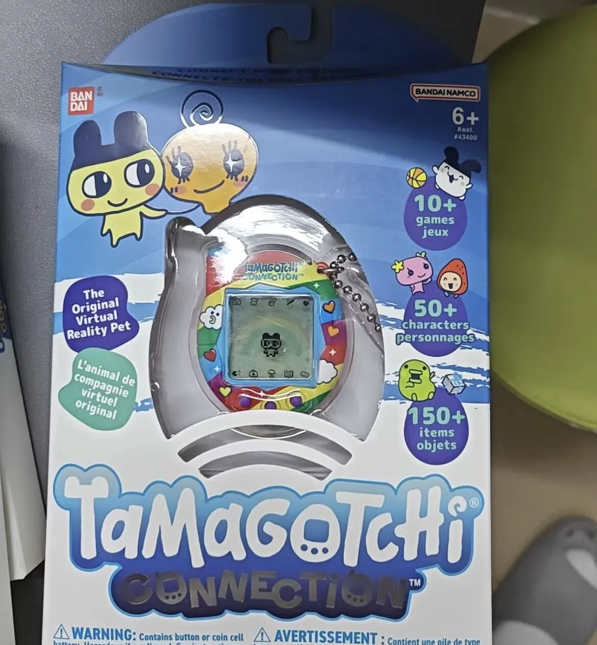 Фото Электронная интерактивная игрушка Bandai Tamagotchi Connection V3 с 10 мини-играми и более 50 персонажами, подарок на день рождения для детей №3